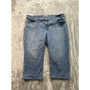 Levis 311 Jeans Womens Plus Sz 22W Blue Shaping Skinny Capri Stretch Mid Rise